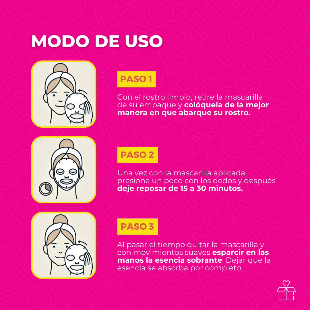 Lote de 10 Mascarillas Faciales Bioaqua
