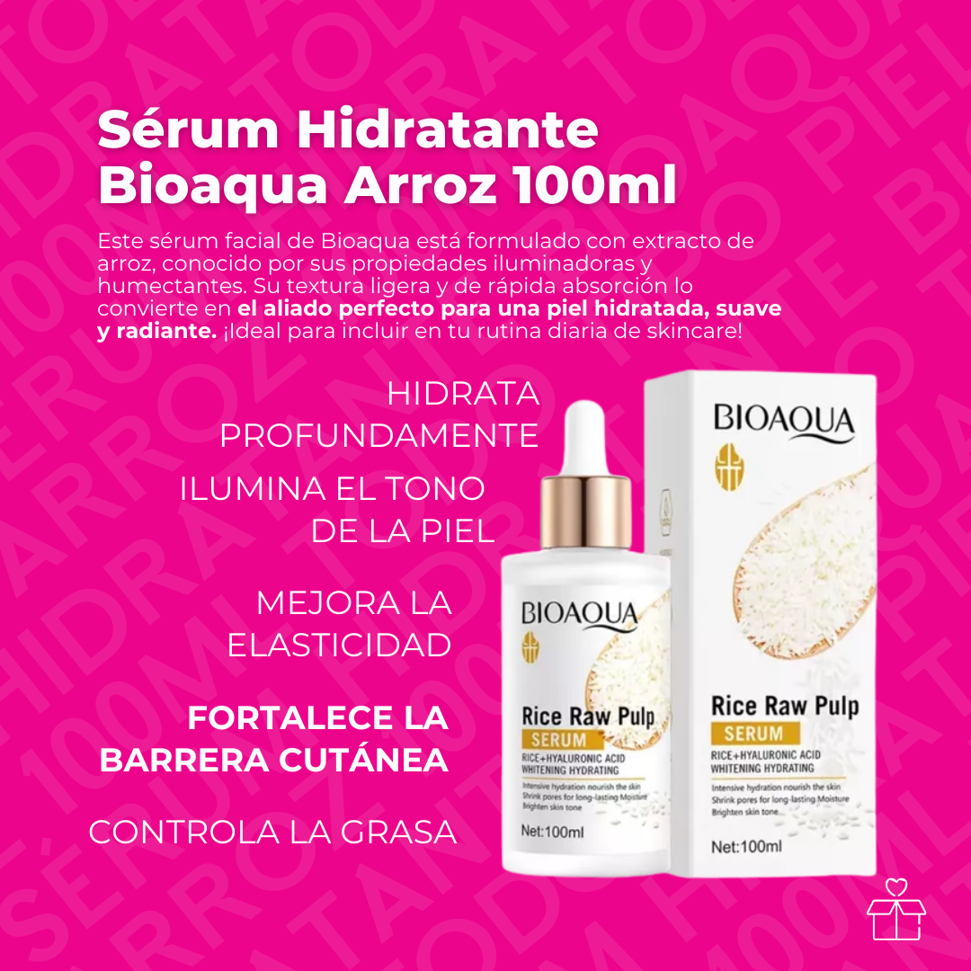 Sérum Hidratante Bioaqua Arroz 100ml Todo Tipo Piel
