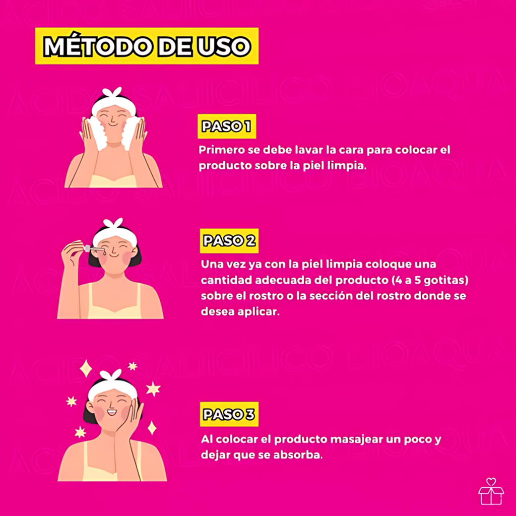 Serum Facial Con Acido Salicilico Anti Acne Bioaqua OnlyShop Mexico