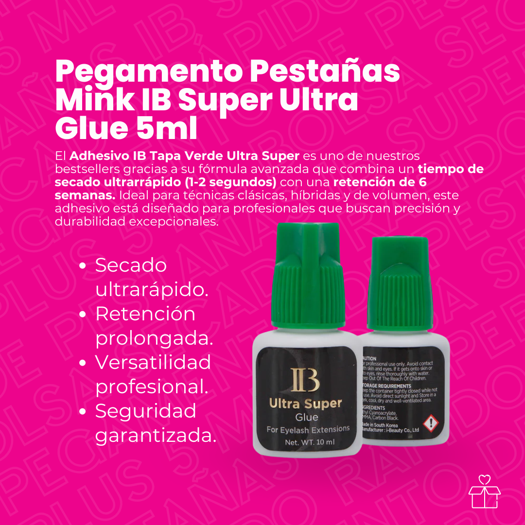 Pegamento Pestañas Mink IB Super Ultra Glue 5ml