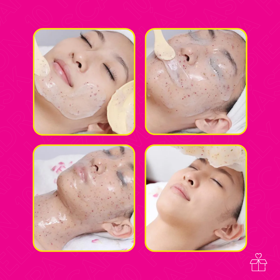Jelly Mask Mascarilla Hidroplástica Spa Hidratación – 10 Piezas Lavanda