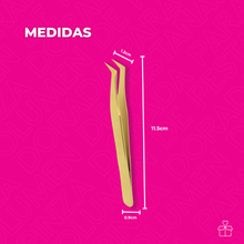 Cargar imagen en el visor de la galería, Pinza Dorada Para Volumen De Pestañas
