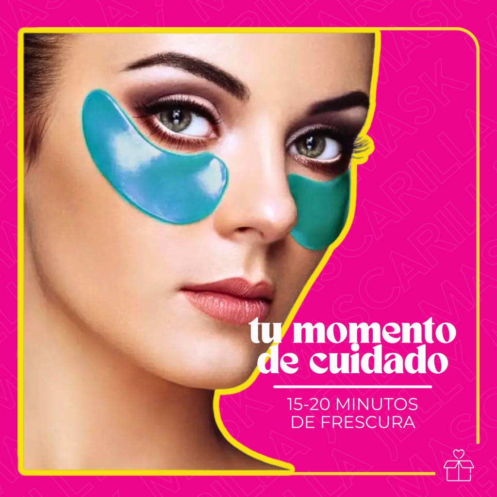 Parches mascarilla para ojos hidratantes con ácido hialurónico (80 pzas)