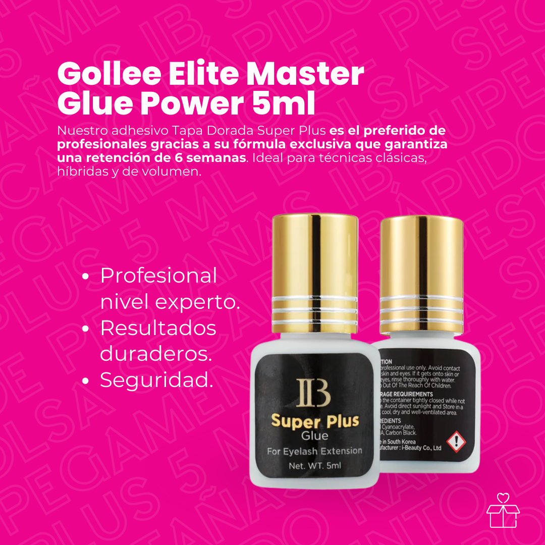 Pegamento De Pestañas IB Super Plus 5 Ml Bolsa Secado Rápido