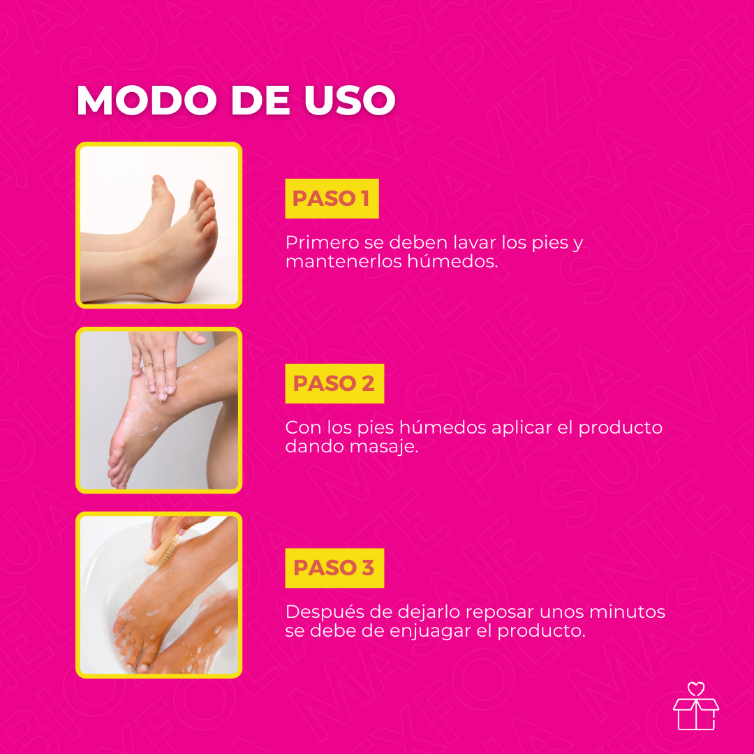 Gel Exfoliante Bioaqua para Pies con Masaje Suavizante