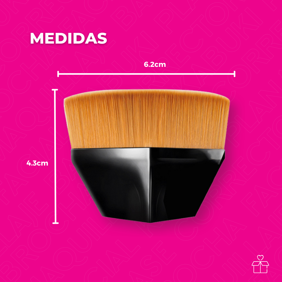 Brocha Facial Kabuki Plana para Maquillaje