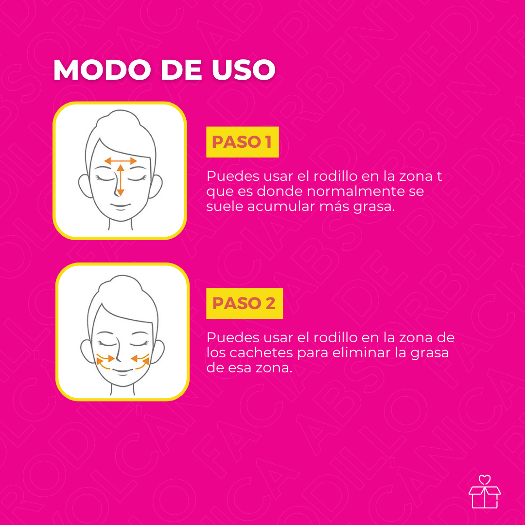 Rodillo Facial de Piedra Volcánica Absorbente