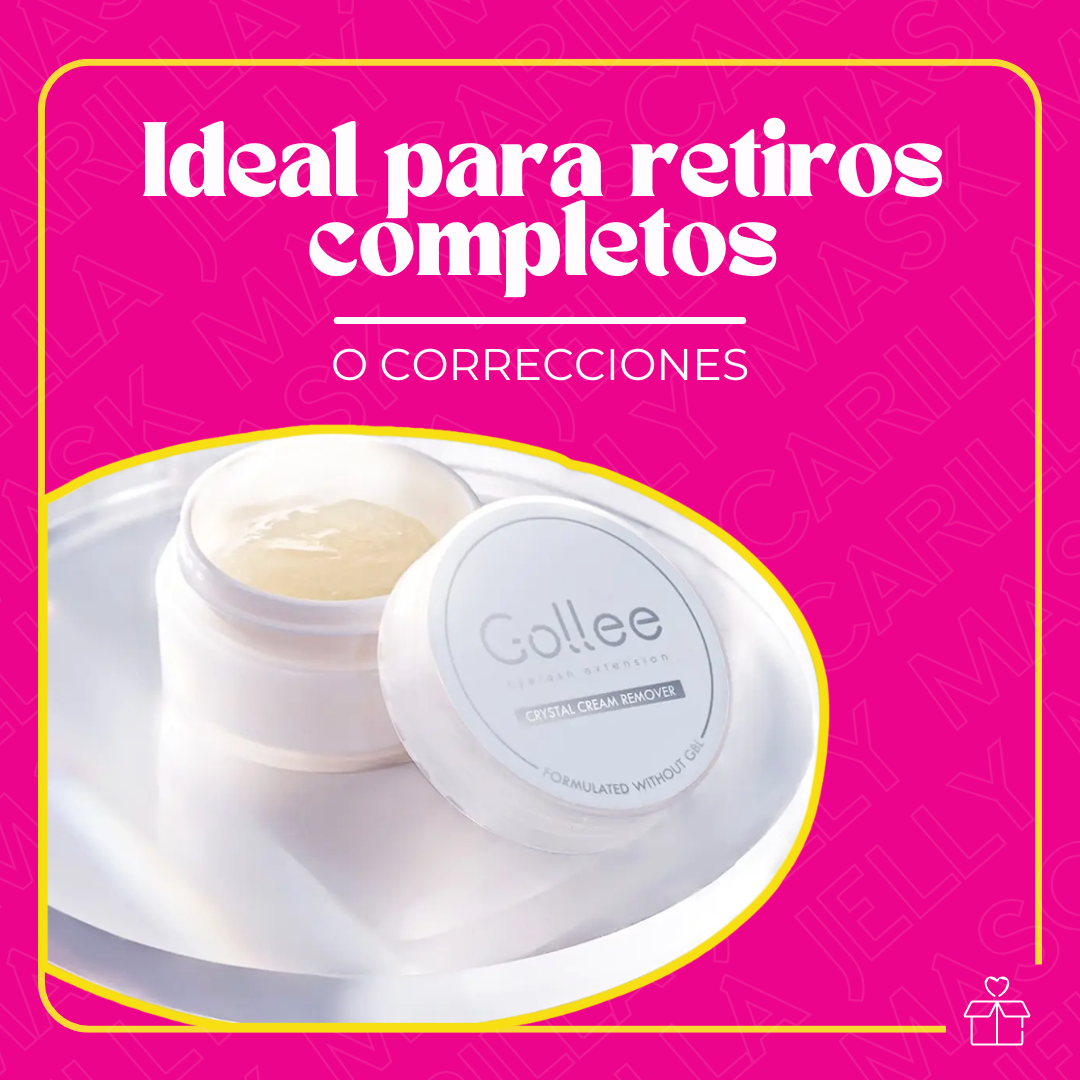 Removedor en Crema para Extensiones de Pestañas Gollee Crystal 10 g