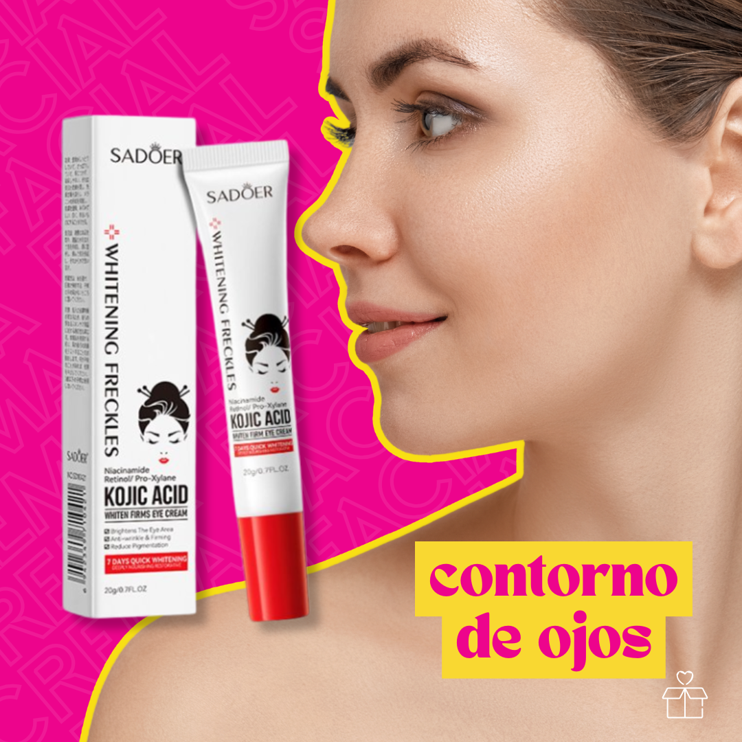 Set Manchas Aclarante Crema Ácido Kojico Sadoer 9 Piezas
