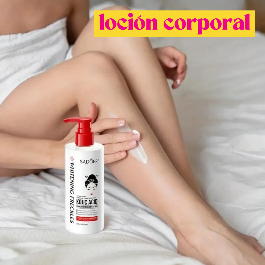 Set Manchas Aclarante Crema Ácido Kojico Sadoer 9 Piezas