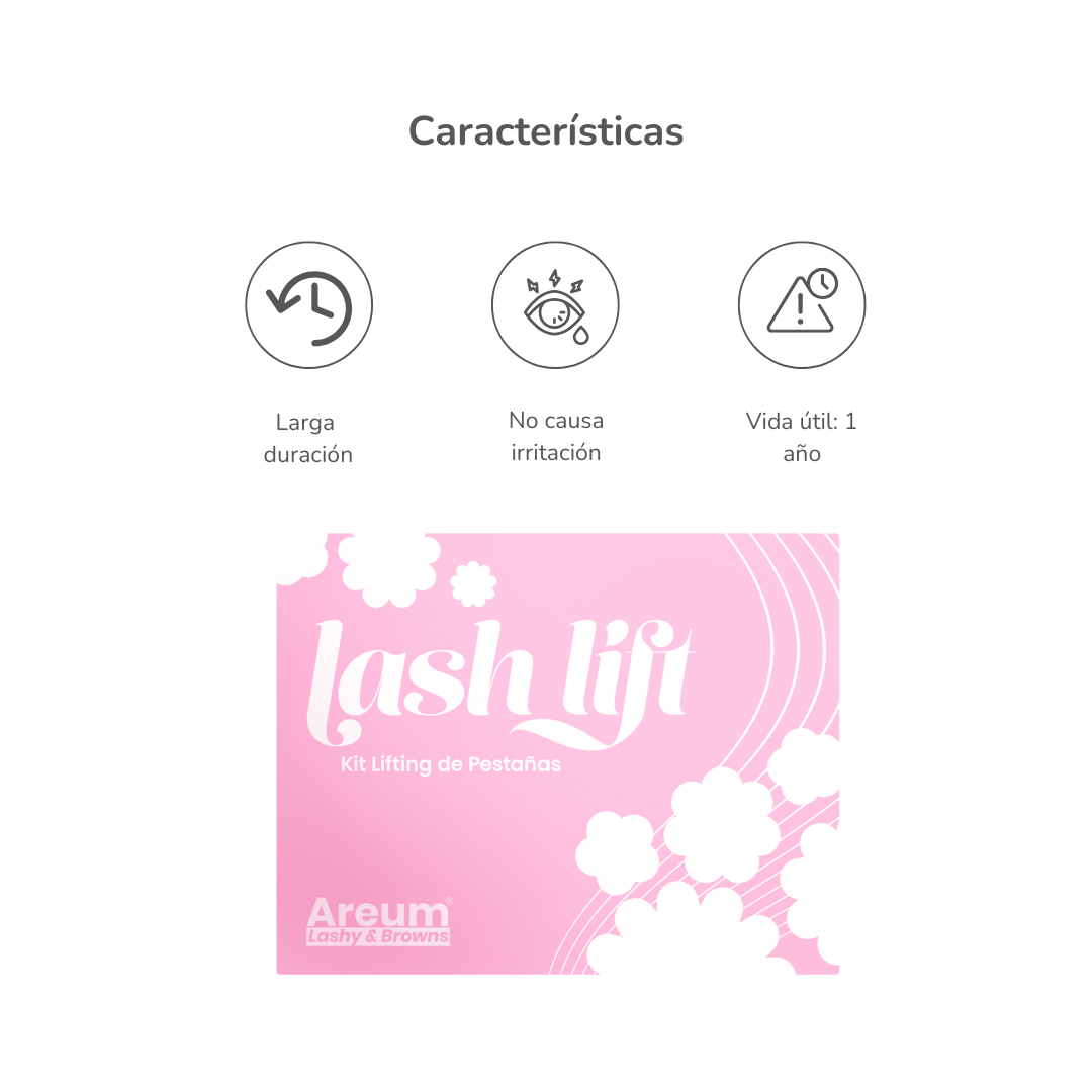 Kit Lifting De Pestañas Profesional Areum | Lash Lift Completo Con Pegamento, Pads Y Lociones