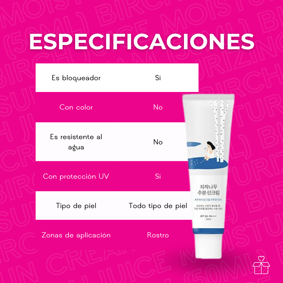 Round Lab Birch Juice Moisturizing Sunscreen Spf 50+ Pa OnlyShop Mexico