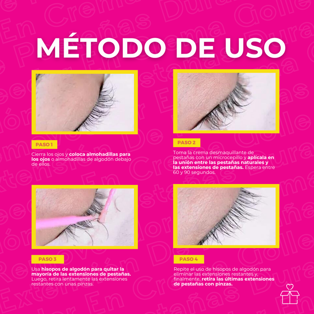 Removedor De Extensiones De Pestañas Gollee En Crema OnlyShop Mexico