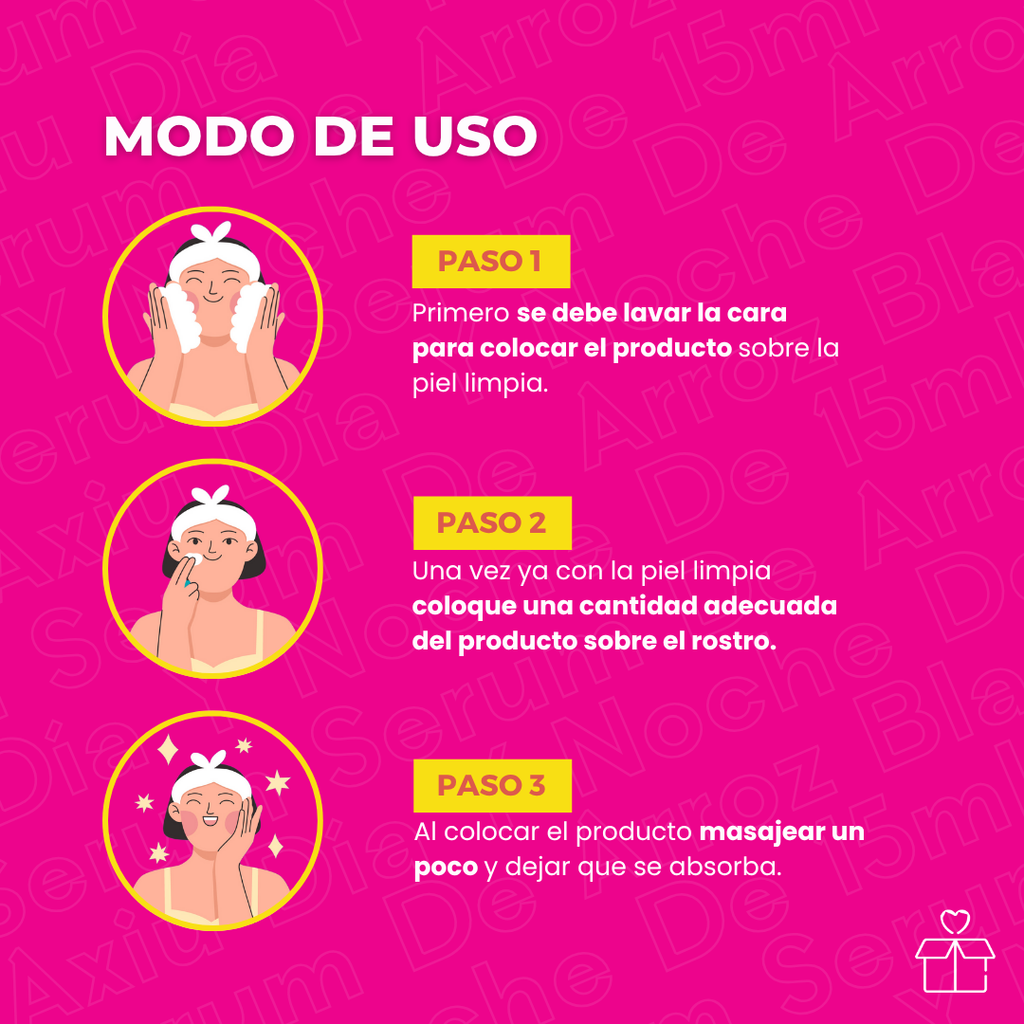 Serum Axiu Arroz Blanco Ácido Hialurónico