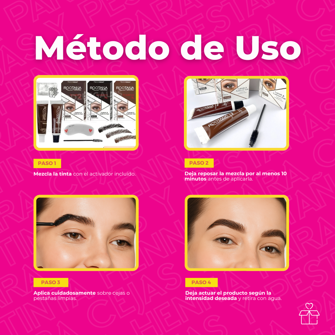 Gel Tinta Henna Tinte Pigmento Para Cejas Y Pestañas