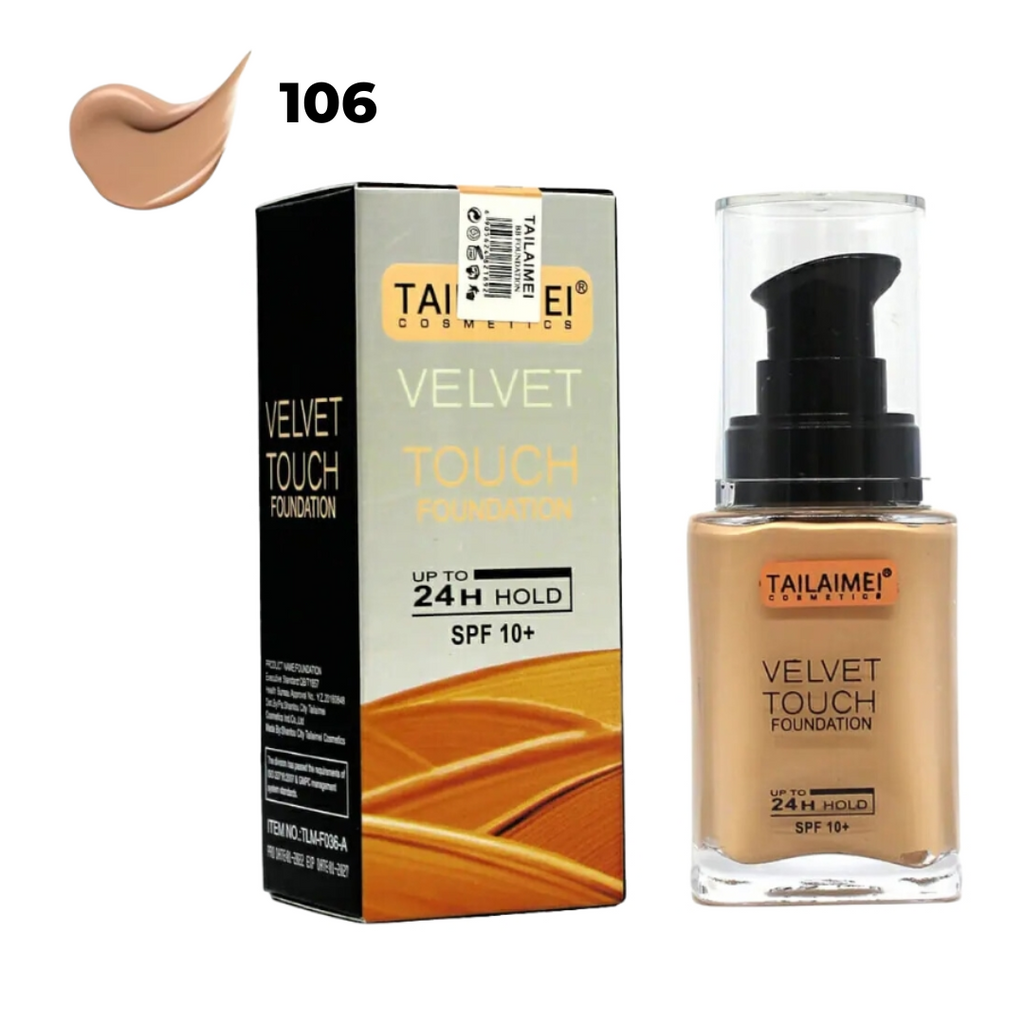 Base de Maquillaje Tailaimei Velvet Touch Alta Cobertura Liquido SPF10