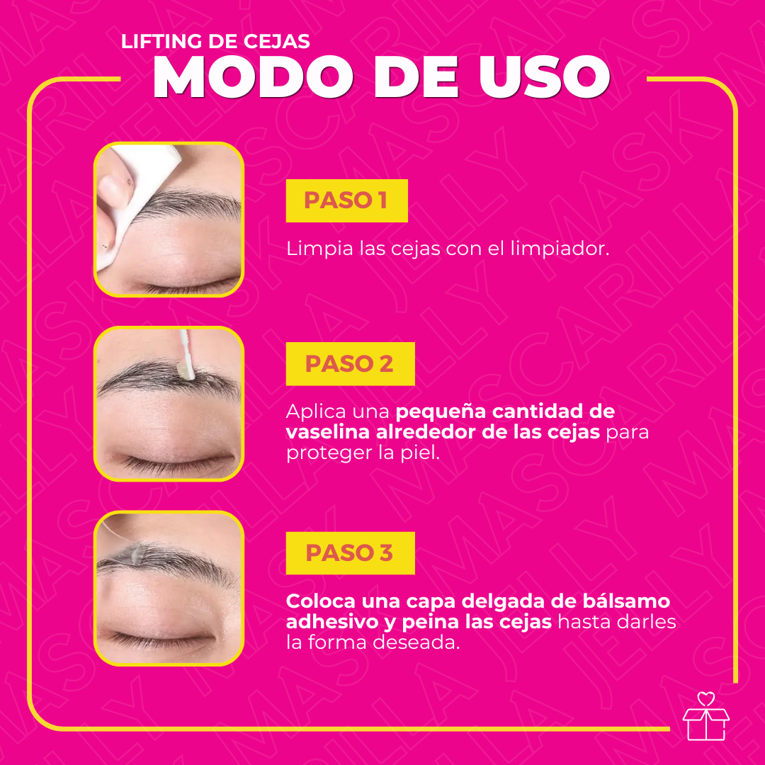 Kit de Lifting para Pestañas y Cejas ICONSIGN con Bálsamo Adhesivo Plant Extract
