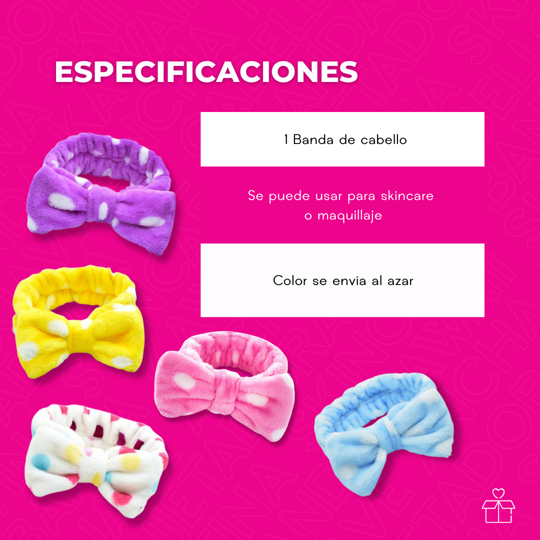 Banda Kawaii Sujetadora De Cabello Suave Ancha Rutina Skincare