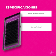 Cargar imagen en el visor de la galería, Blister Extensiones Pestañas Mink Mixto 1x1
