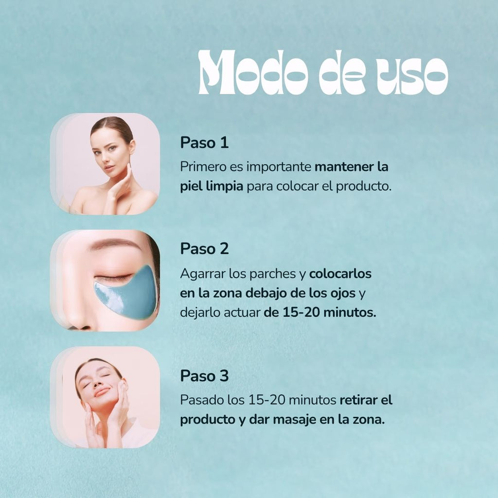 Parches Hydrogel Contorno Ojos Acido Hialurónico