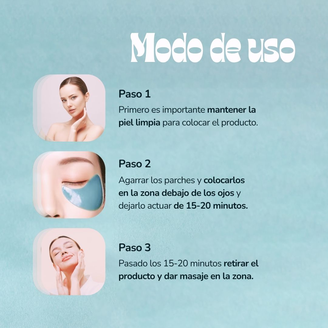 Parches Hydrogel Contorno Ojos Acido Hialurónico