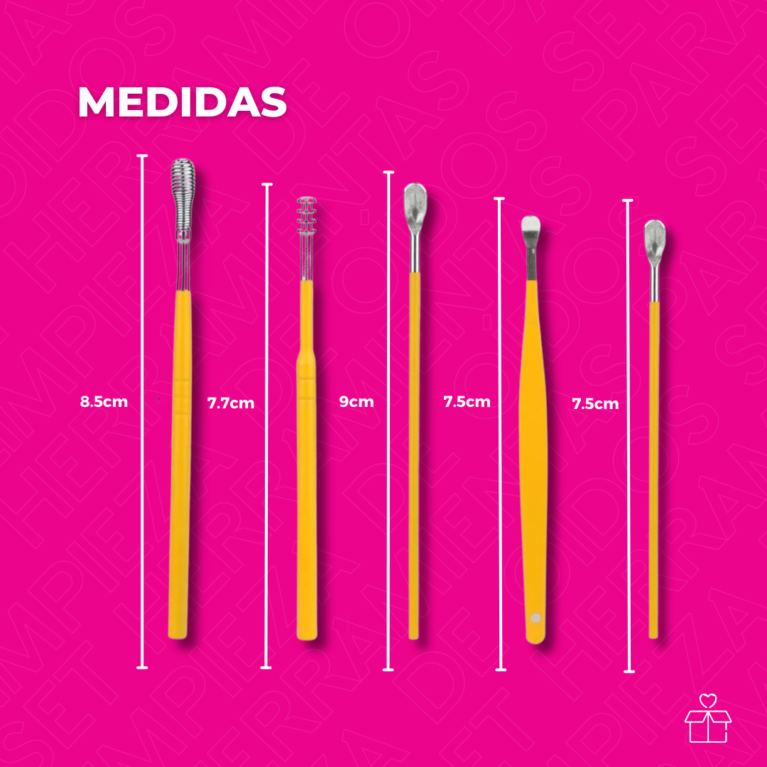 Set Herramientas Para Limpieza De Oídos