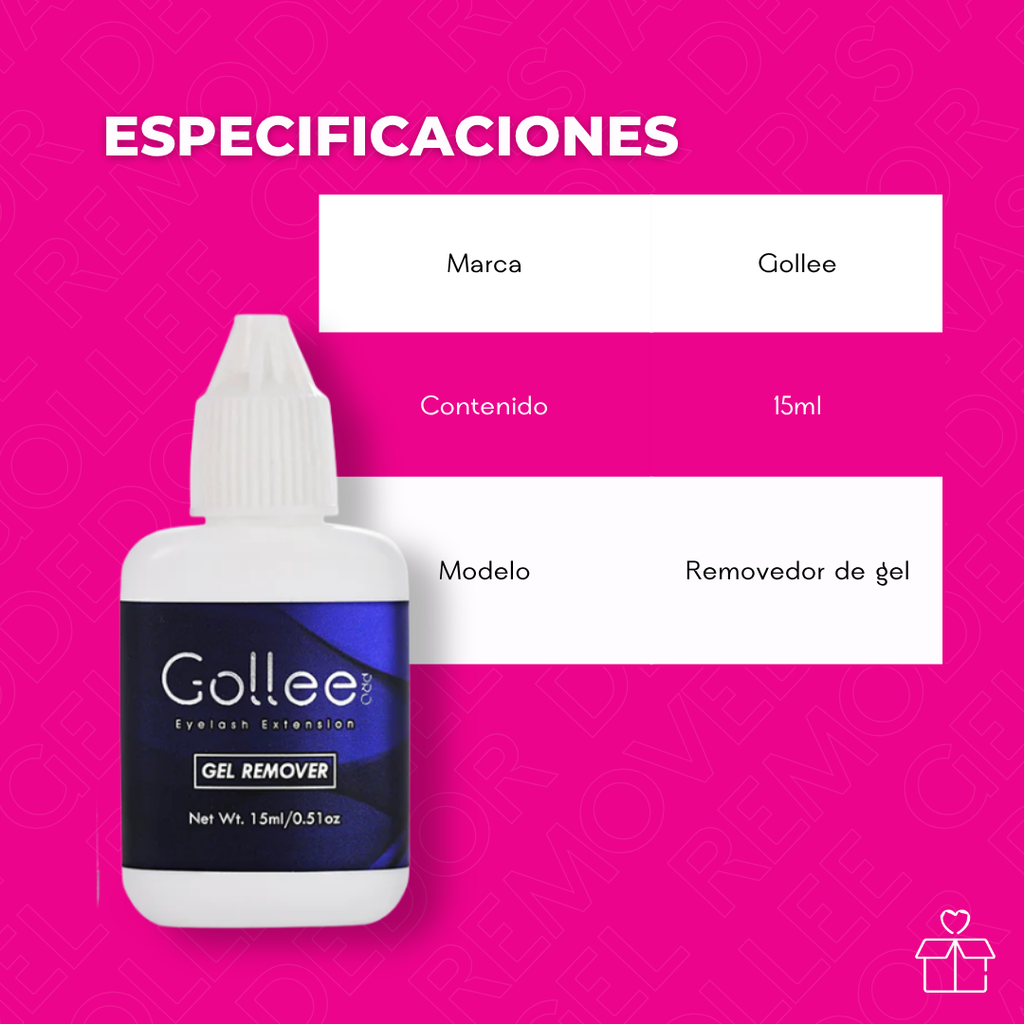 Gel removedor de pestañas Gollee