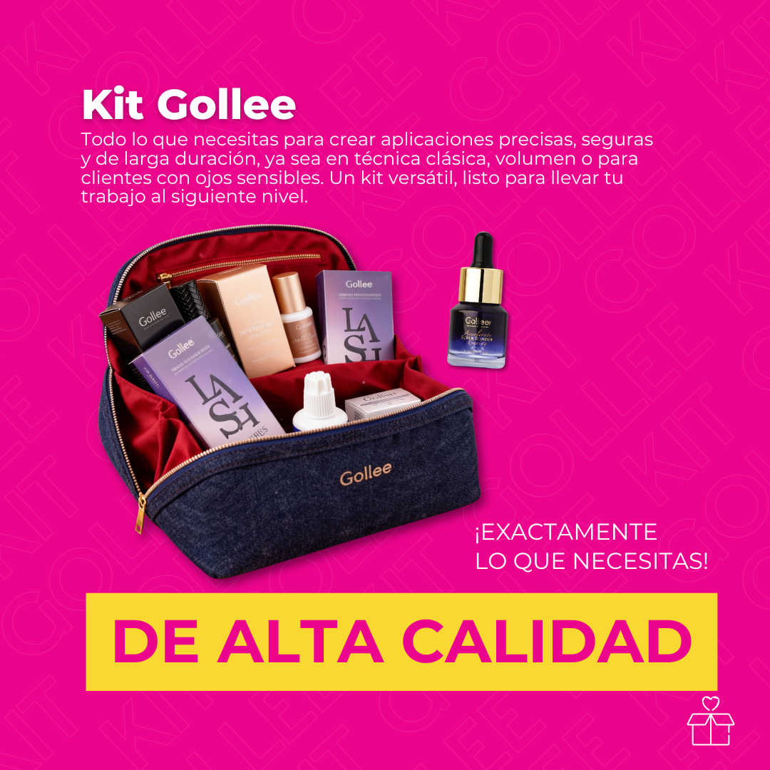 Kit Profesional Gollee Extensiones De Pestañas Yy 3d Pinzas