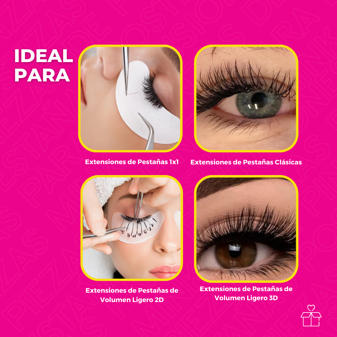 2 Piezas De Pinzas Para Extensiones Pestañas Postizas Mink