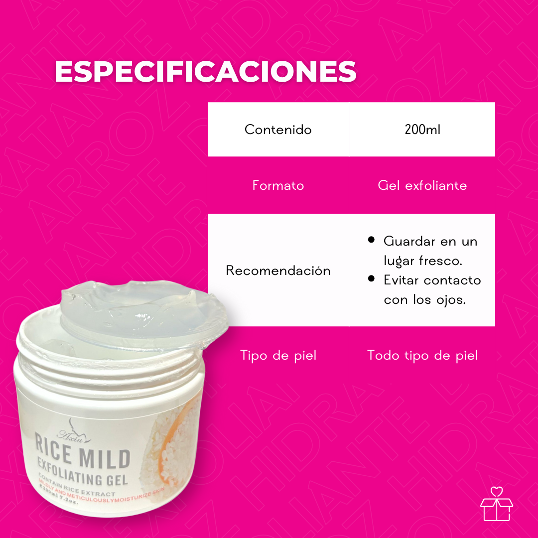 Exfoliante de Arroz Hidratante Axiu