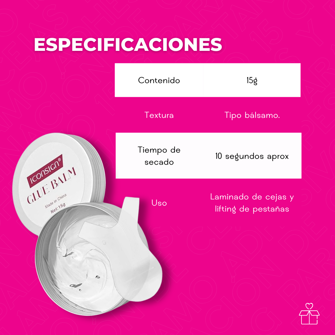 Bálsamo Adhesivo para Laminación de Cejas y Pestañas