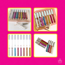 Cargar imagen en el visor de la galería, Set Delineadores De Ojos Líquido 8pcs Glitter
