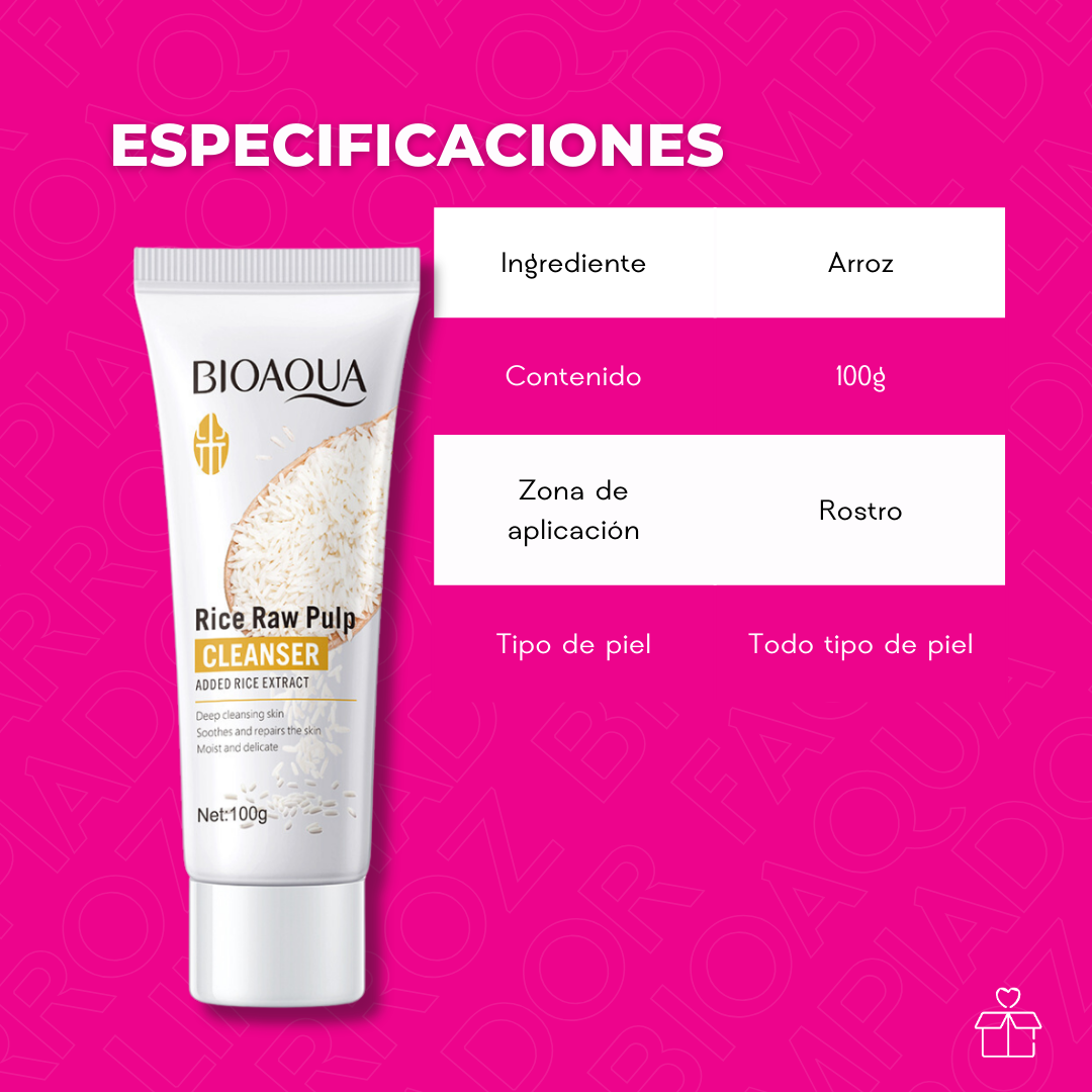 Limpiador Facial de Arroz Bioaqua