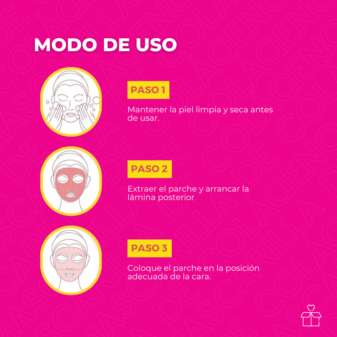 Mascarilla Facial Colageno Bio Collagen Mask Caja Deep Mask 4pzas