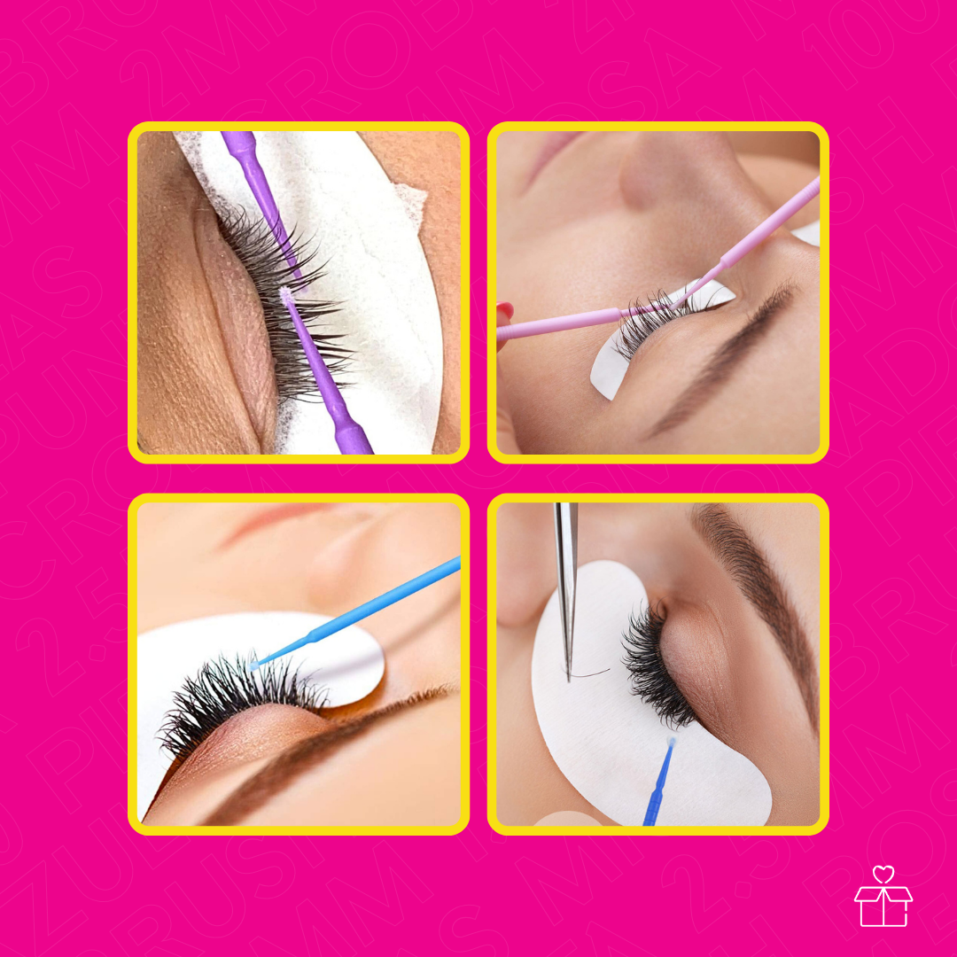 100 Piezas Microbrush Punta 2.5mm 2mm 1.5mm