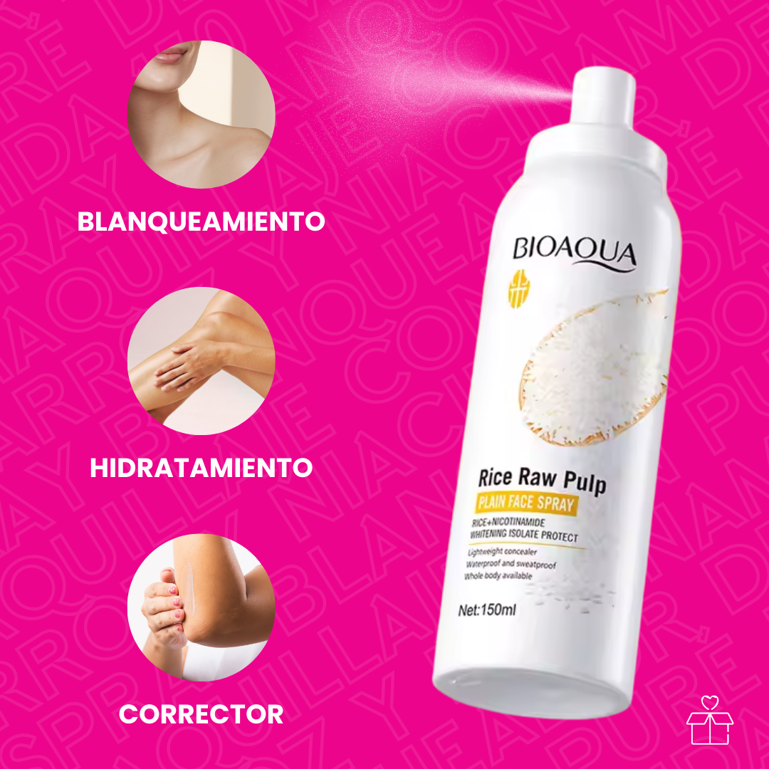Crema Spray Aclaradora Con Extracto De Arroz 150ml