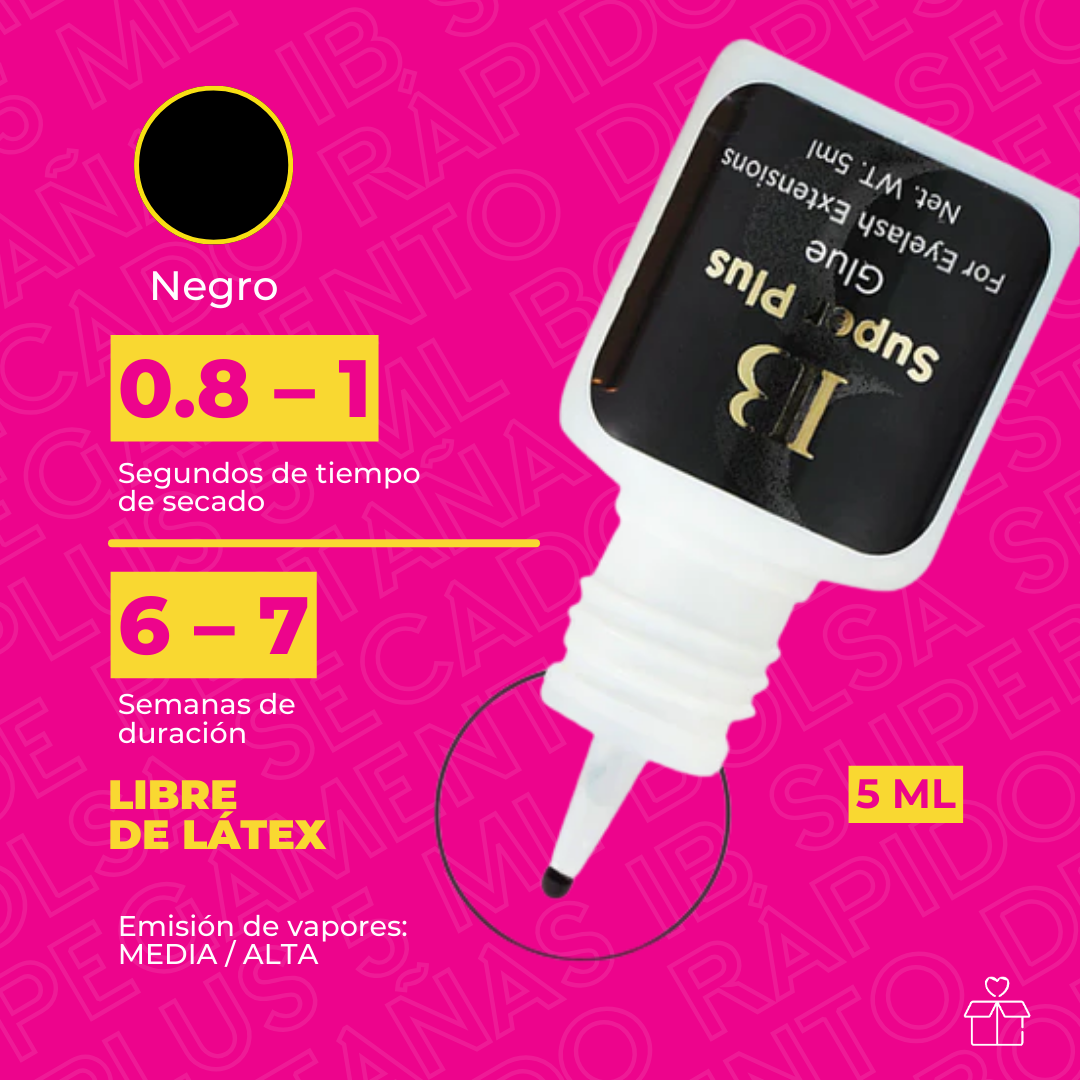 Pegamento De Pestañas IB Super Plus 5 Ml Bolsa Secado Rápido
