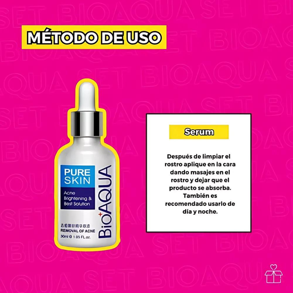 Set De 3 Pure Skin Bioaqua Retira Acne Espinillas Grasa OnlyShop Mexico