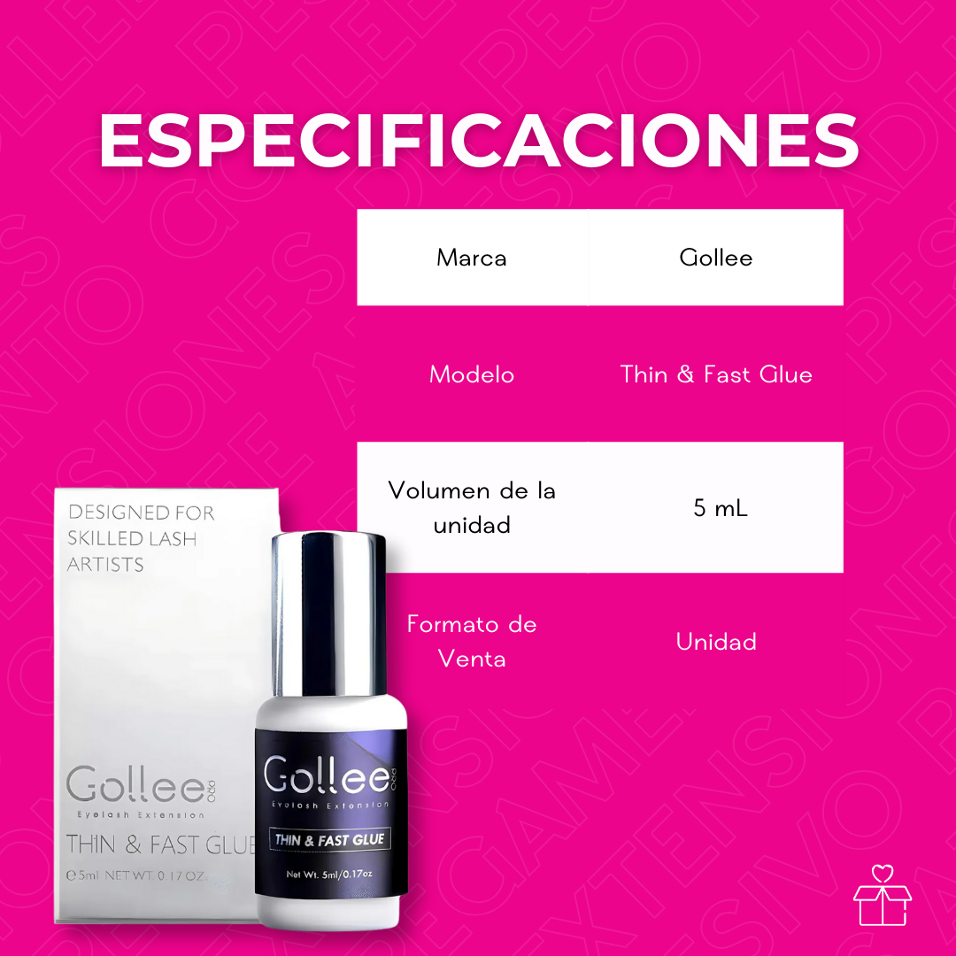 Pegamento Gollee Adhesivo Para Extensiones De Pestañas Azul