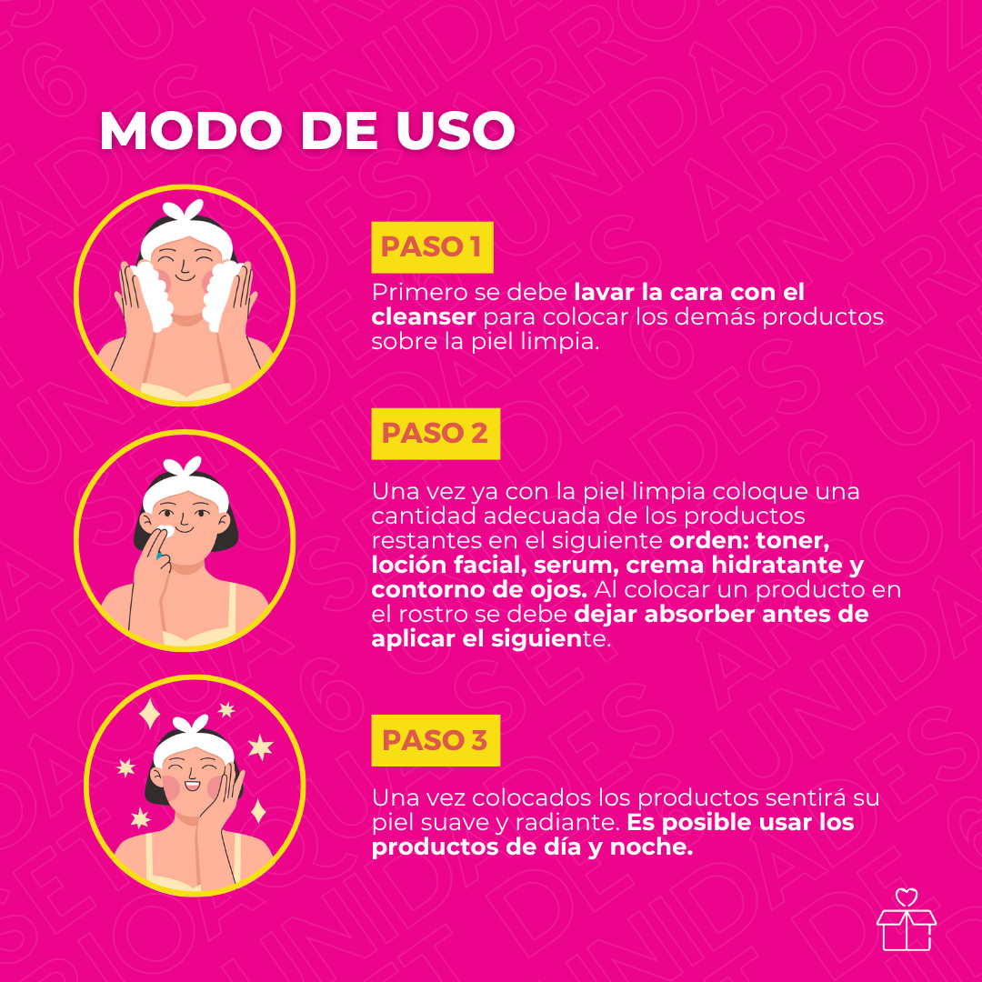 Set De 6 Unidades Crema facial para el cuidado de la piel