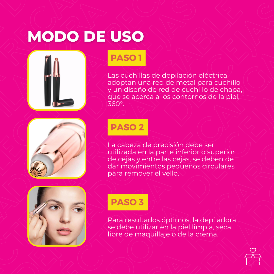 Depiladora de Cejas Eléctrica Recargable
