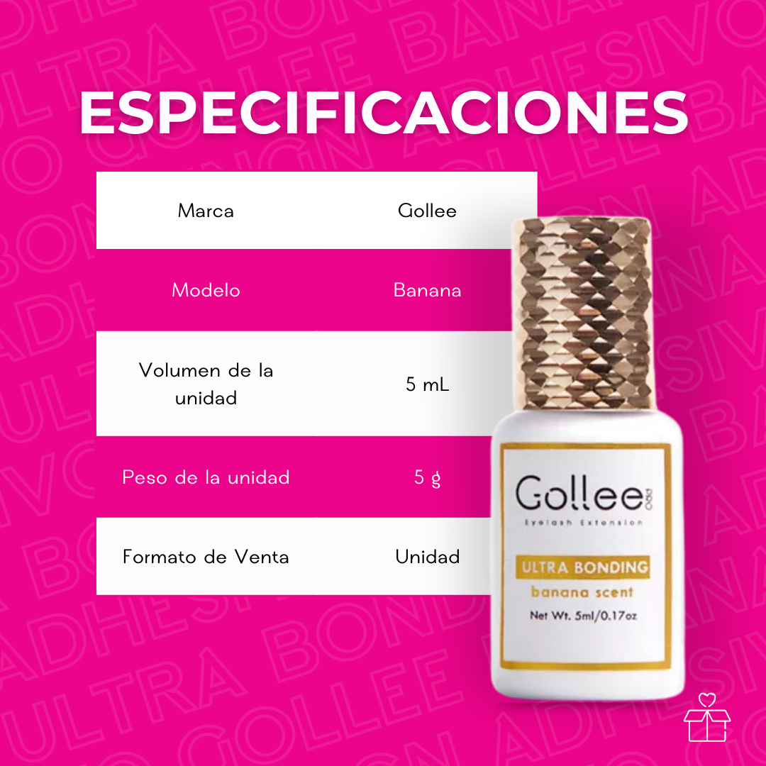 Adhesivo Gollee Banana Ultra Bonding Color Negro OnlyShop Mexico