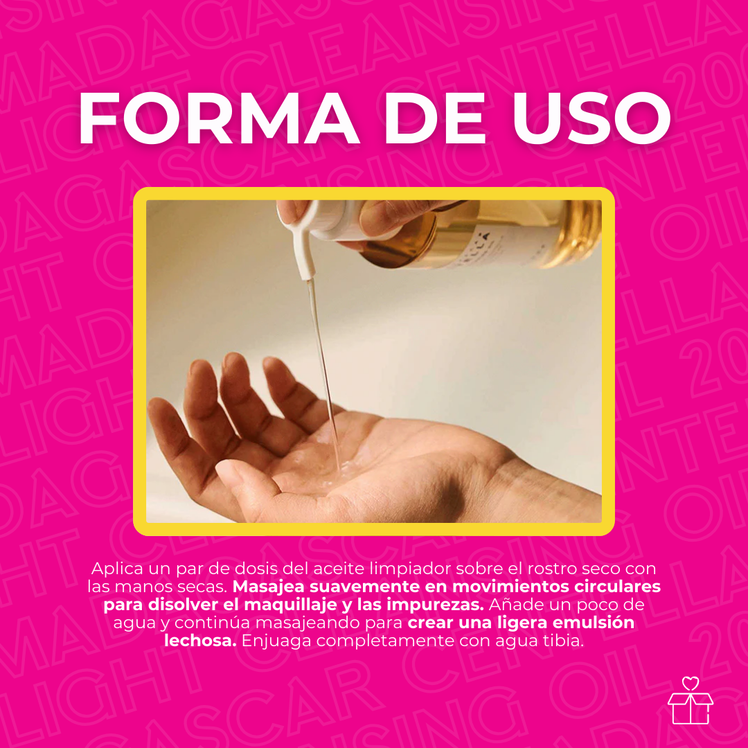Skin1004 Madagascar Centella Light Cleansing Oil 200ml Momento De Aplicación Noche Tipo De Piel Todo Tipo De Piel OnlyShop Mexico