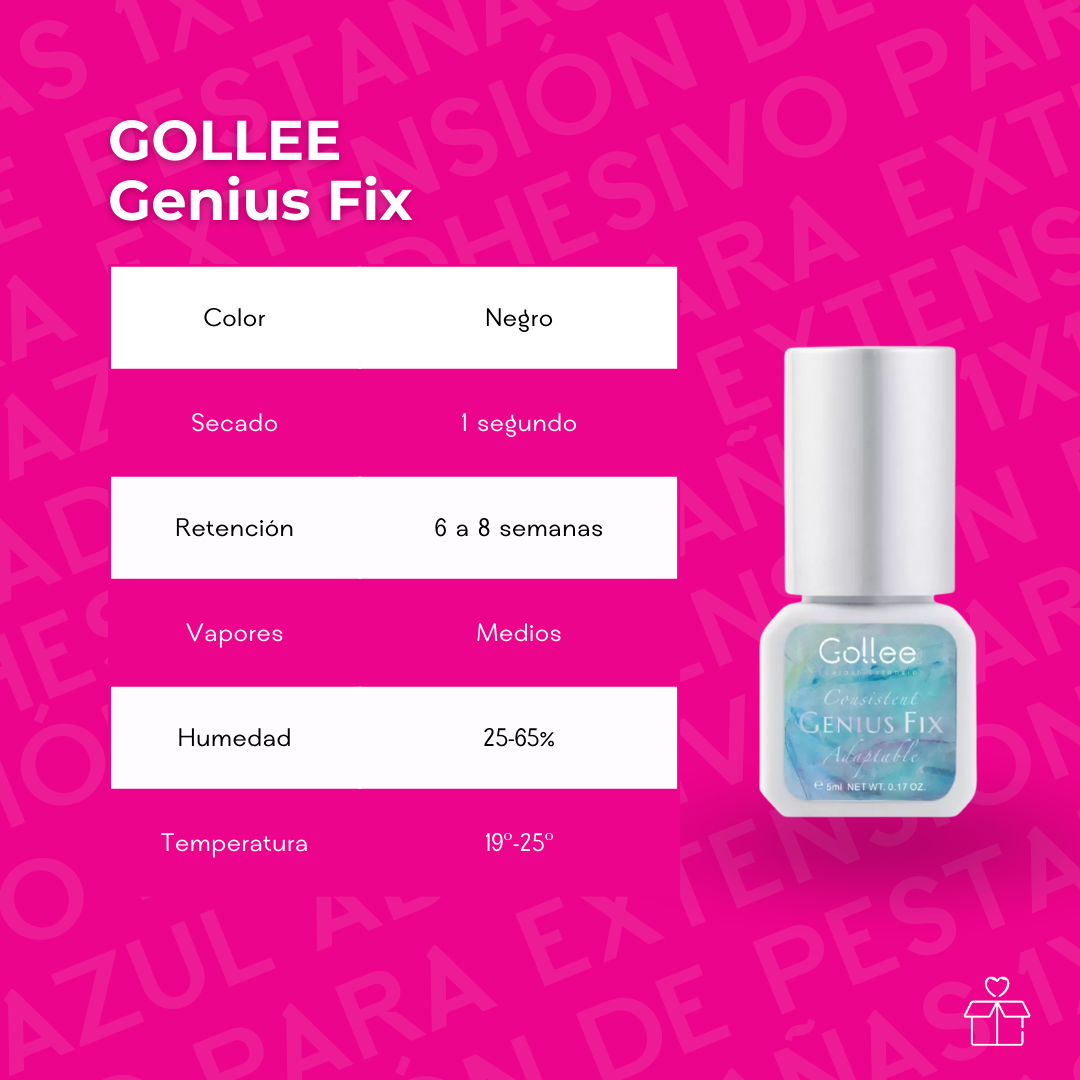 Adhesivo Pegamento Golle Fix Genius Para Pestañas Mink Negro