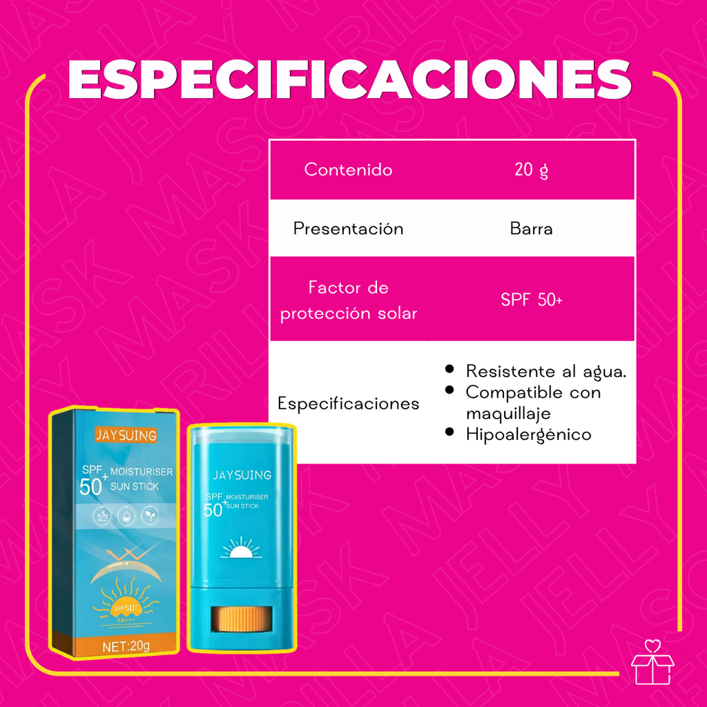 Protector solar en barra SPF 50
