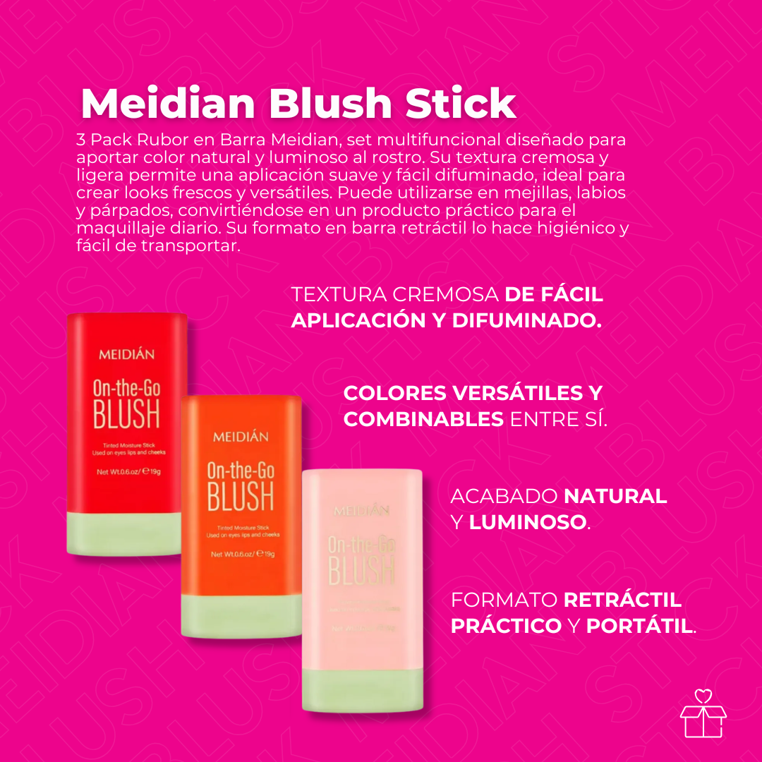 Rubor Blush En Barra Colorete Mejillas Y Labios