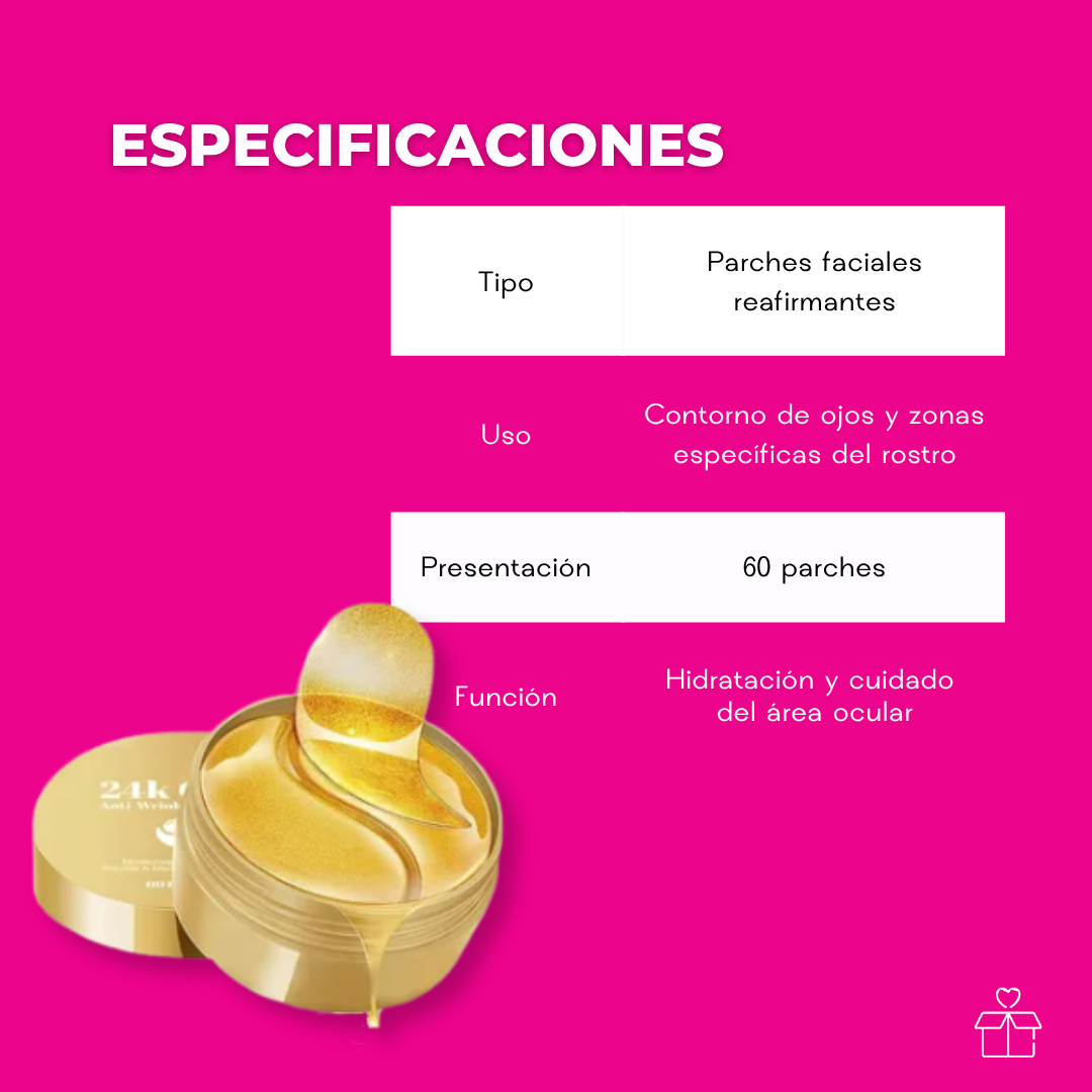 Parches Hydrogel Contorno Ojos Acido Hialuronico Antiarrugas