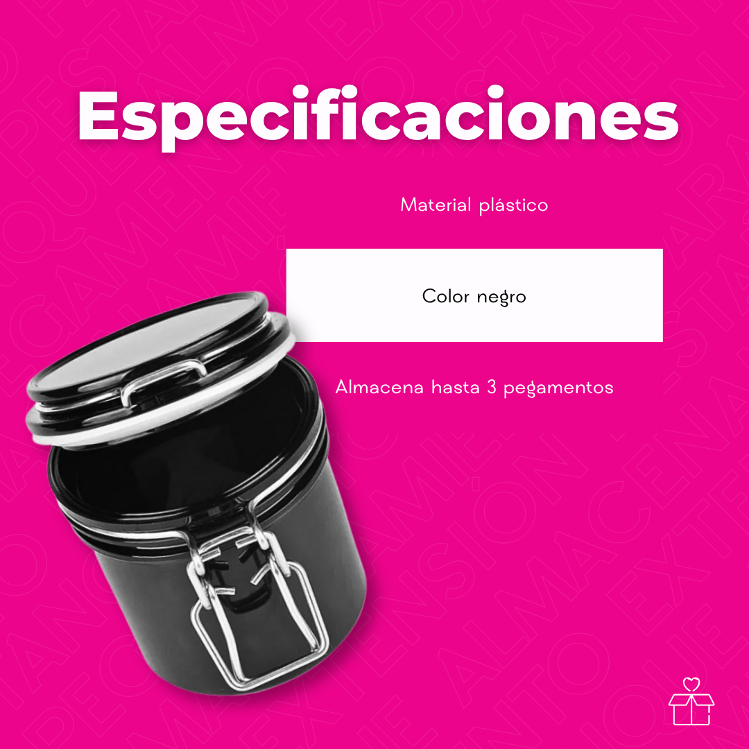 Tanque Almacenamiento Para Pegamento Extensión Pestañas Mink