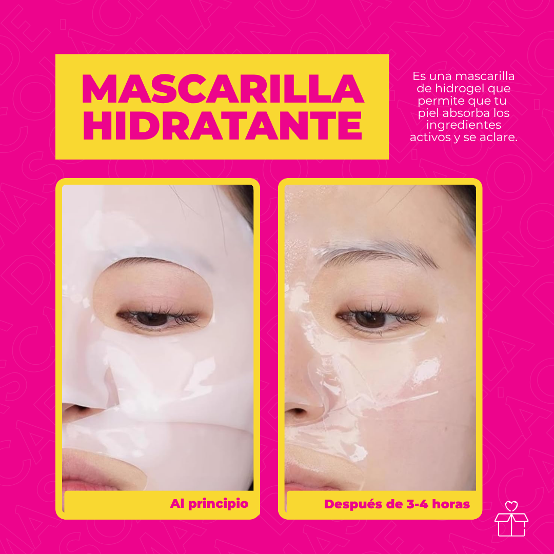 Mascarilla Facial Colageno Beauty Bio Collagen Mask Caja 4 pzas