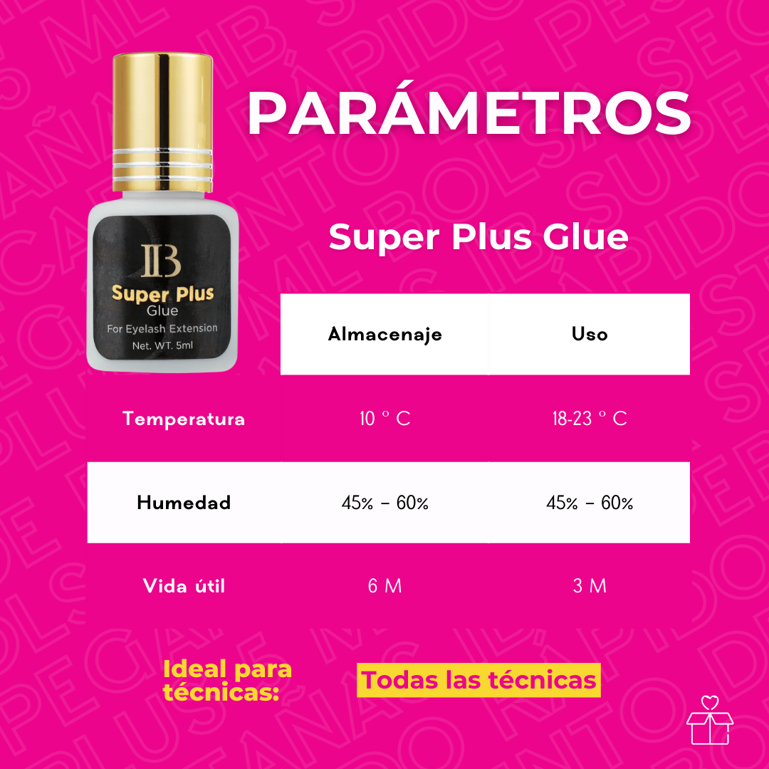 Pegamento De Pestañas IB Super Plus 5 Ml Bolsa Secado Rápido